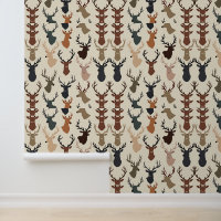 Motif Rustic Deer | Animaux boisés modernes