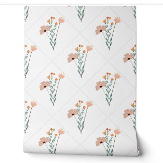 Papier Peint motif sans couture avec bouquets de fleurs