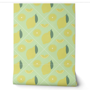 Papier Peint motif sans soudure citron