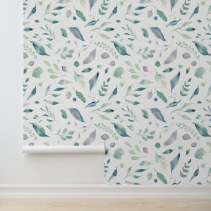 Papier Peint Motif simple de feuille botanique