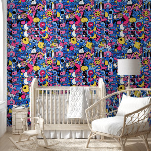 Papier peint motif style Graffiti