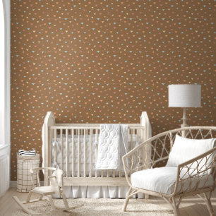 Papier peint Motif Triangel de couleur Brown