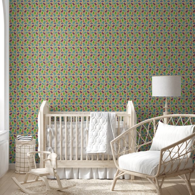 Papier Peint Motif tribal primitif de la culture mexicaine afri (Enfants)