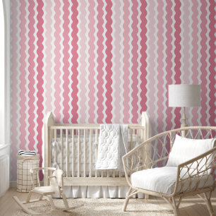 Papier Peint Motif vertical à trait rose pâle Ombre rac
