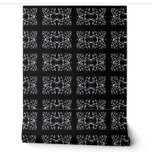 Papier peint motifs araignées et toiles