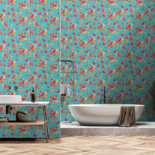Papier Peint Motifs d'aquarelle florale