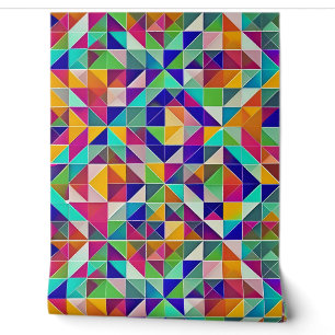Papier Peint Motifs géométriques colorés
