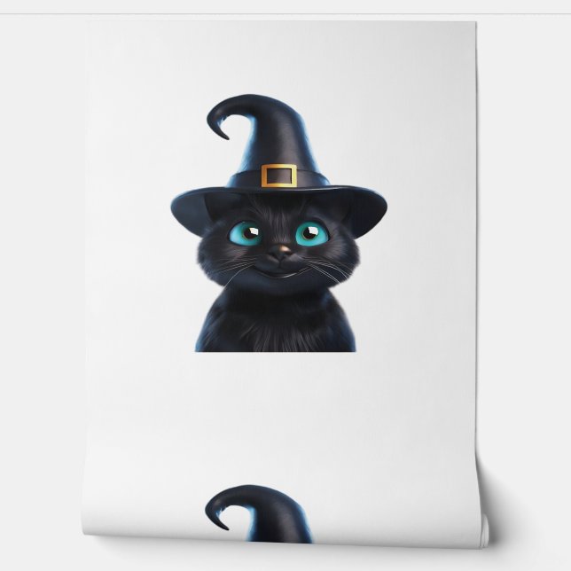 Papier Peint Mystic Kitty - Halloween Chat classique T-shirt (Déroulement)