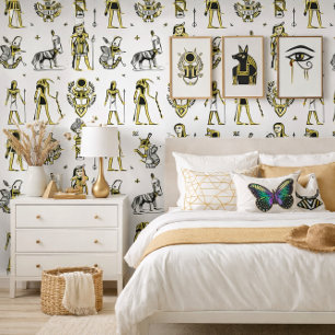 Papier Peint Mythologie Égyptienne Pharaon Anubis Inspiré Antiq