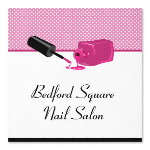 Papier Peint Nail Saloon rose blanc et noir Salle frontière