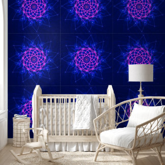 Papier Peint Neon Rosette Glow