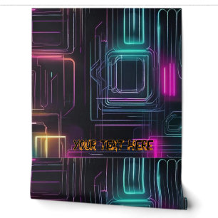 Papier peint Neon texte personnalisé