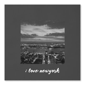 Papier Peint Newyork City Skyline Lumières noir blanc gris