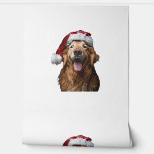 Papier Peint Noël Golden Retriever