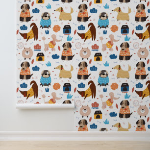 Papier Peint Nom de deux mots ou de chien Dessin Chien Animaux 