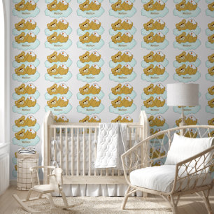 Papier Peint Nom personnalisé Bébé Ours Teddy