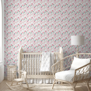 Papier Peint Nom personnalisé mignon Flamant rose rose Ballerin