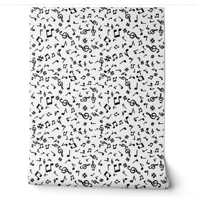 Papier Peint Notes de Musique (Déroulement)