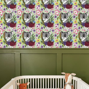 Papier Peint Nounours Koala Mignon Australie Verte Flore Faune
