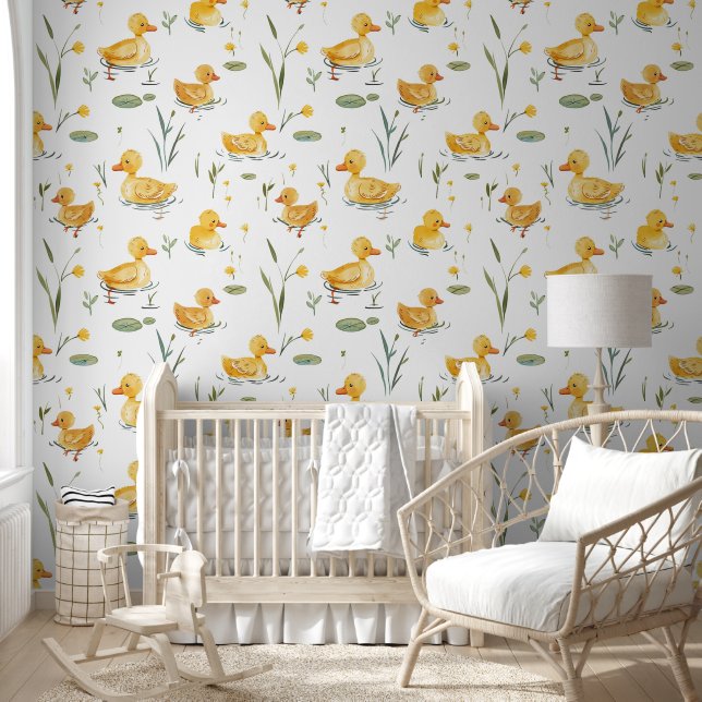 Papier Peint Nourriture pour bébé canard jaune (Enfants)