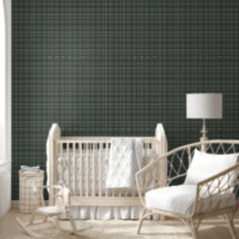 Olive Green Plaid Farmhouse moderne Tartan