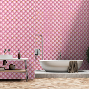 Papier Peint Or Diamond Tufé rose pâle