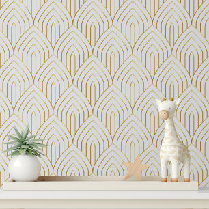 Papier Peint Or Géométrique Art Déco Arch