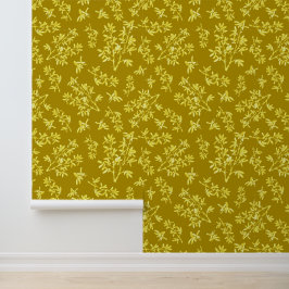 Papier Peint Or vert d'épine noire
