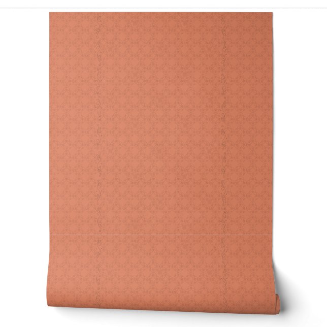 Papier peint orange à motifs papillons et tourbill (Déroulement)