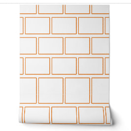 Papier Peint Orange Frame Gallery Motif horizontal géométrique