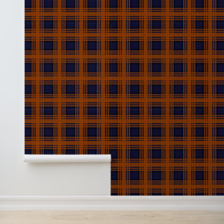 Papier Peint Oranges and Oceans Tartan Plaid