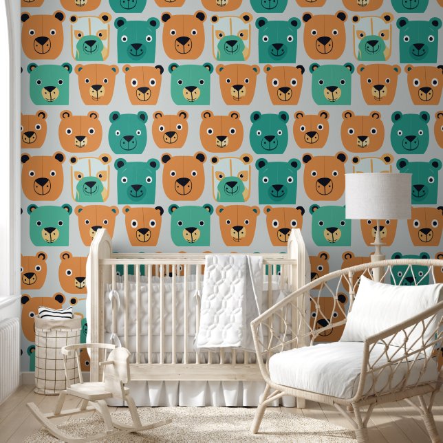 Papier Peint Ours mignons (Enfants)