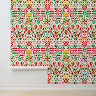 Papier Peint Palestine Tatreez Broderie traditionnelle