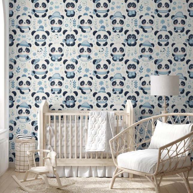 Papier Peint Panda Bears Nursery (Enfants)
