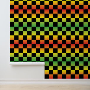 Papier Peint Panneau de contrôle Rasta Ombre jaune rouge