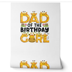 Papier Peint Papa 1er Anniversaire Girl Giraffe Theme Party Zoo