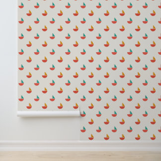Papier Peint Papel de pared con patrón de barquitos pequeños 