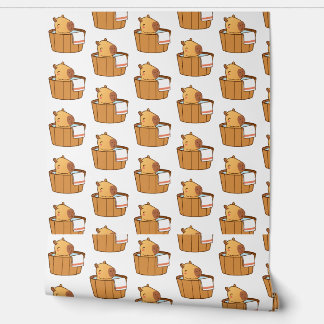 Papier Peint Papier Pete Capybara - Capybara Bébé esthétique