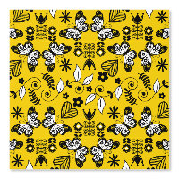 Papillon art populaire scandinave