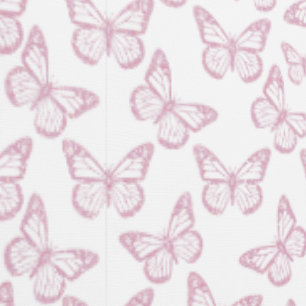 Papier Peint Papillon Motif fille mignonne blanc et rose pâle