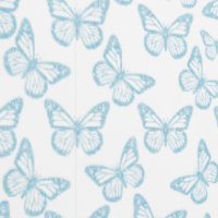 Papillons Élégants Fille mignonne Bleu Bleu Bleu J
