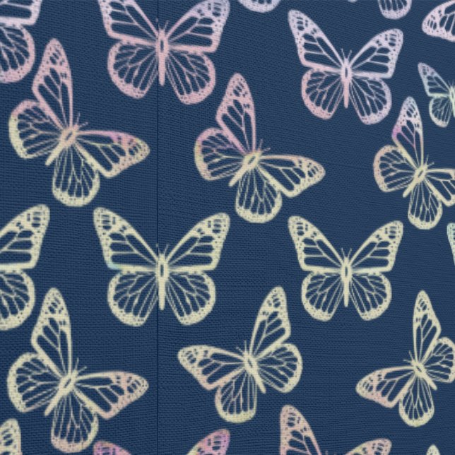 Papier Peint Papillons Élégants Fille mignonne jolie Marine Ble (Couture)