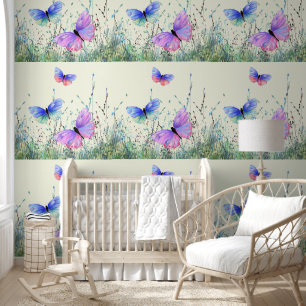 Papier Peint Papillons volants printemps