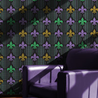 Parties scintillant Fleur de Lis Faux | Black Mard