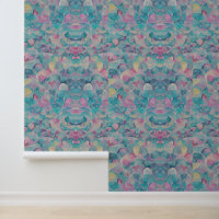 Pastel Abstrait de bleus et roses doux