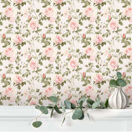 Papier Peint Pastel Elegant Rose Roses Floral