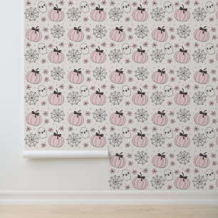 Papier Peint Pastel Pink Halloween Motif sans couture