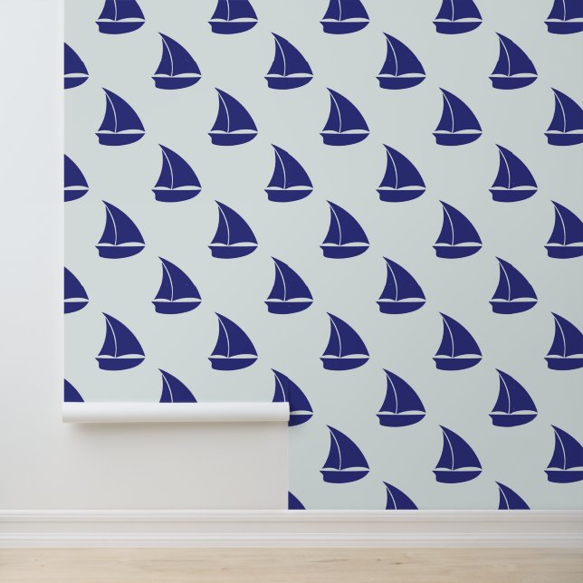 Papier Peint Patterns bleus (Application)