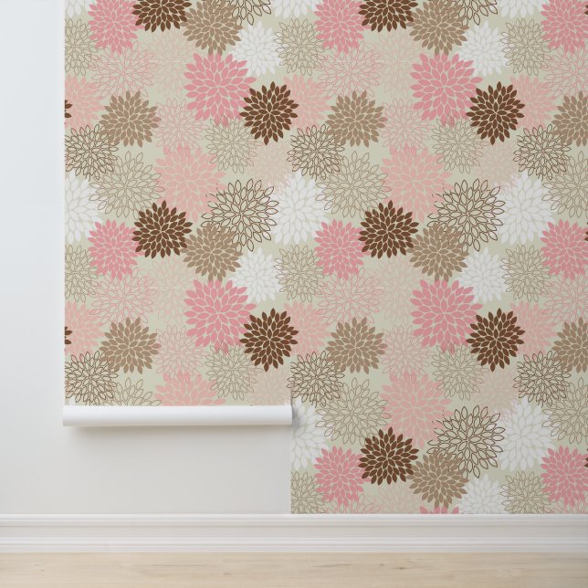 Papier Peint Patters de Pink And Brown (Application)