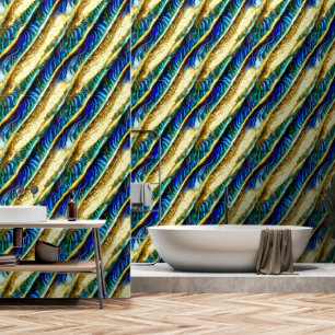 Papier Peint Paua bleu ormeau d'ormeau bleu motif